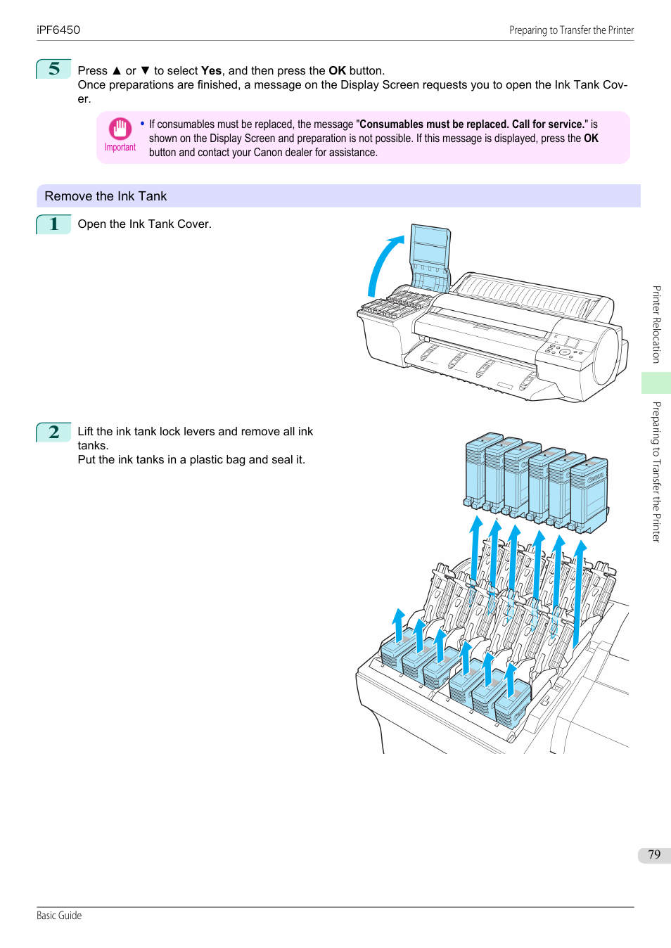 Canon imagePROGRAF iPF6450 User Manual | Page 79 / 159