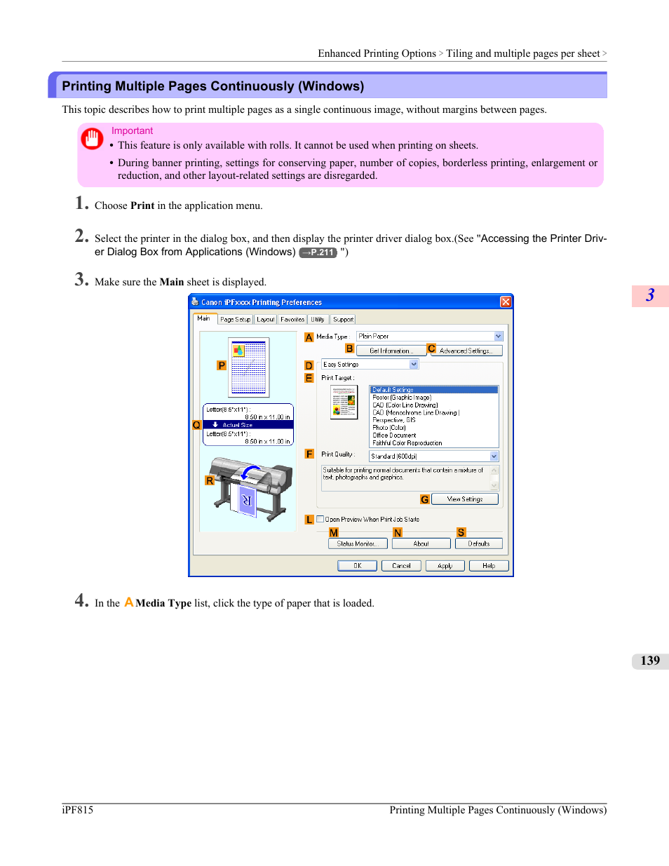 P.139 | Canon imagePROGRAF iPF815 User Manual | Page 155 / 960