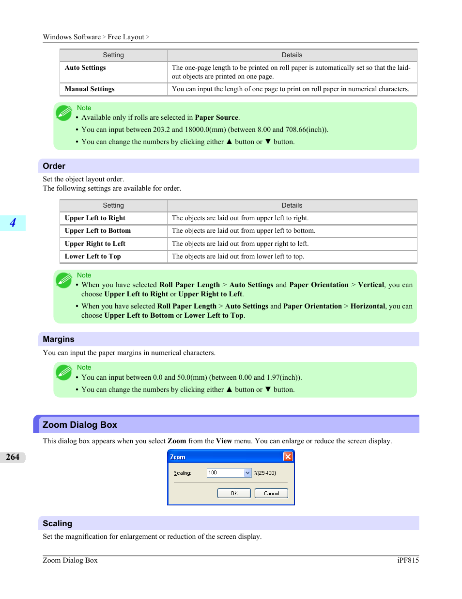 Zoom dialog box | Canon imagePROGRAF iPF815 User Manual | Page 280 / 960