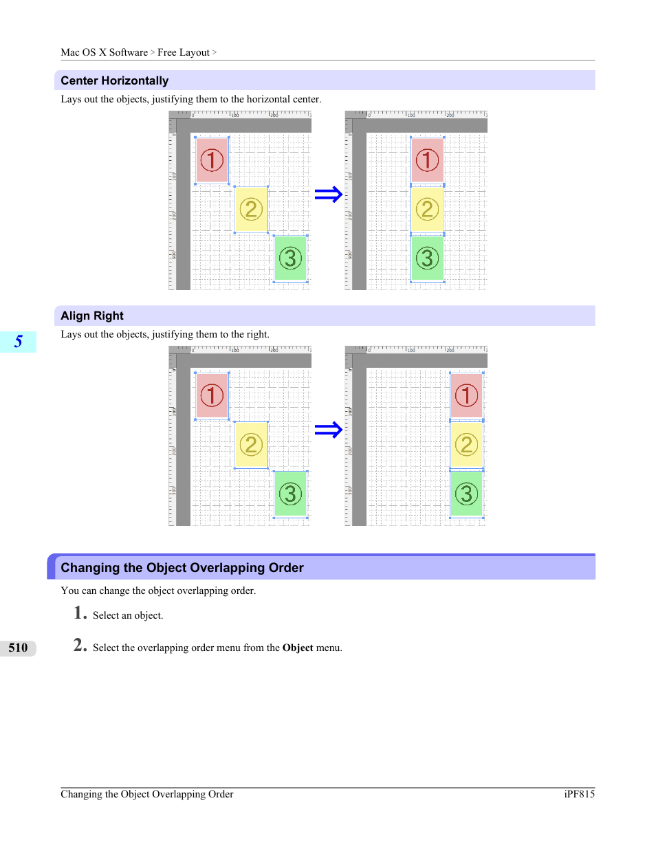 Changing the object overlapping order | Canon imagePROGRAF iPF815 User Manual | Page 526 / 960