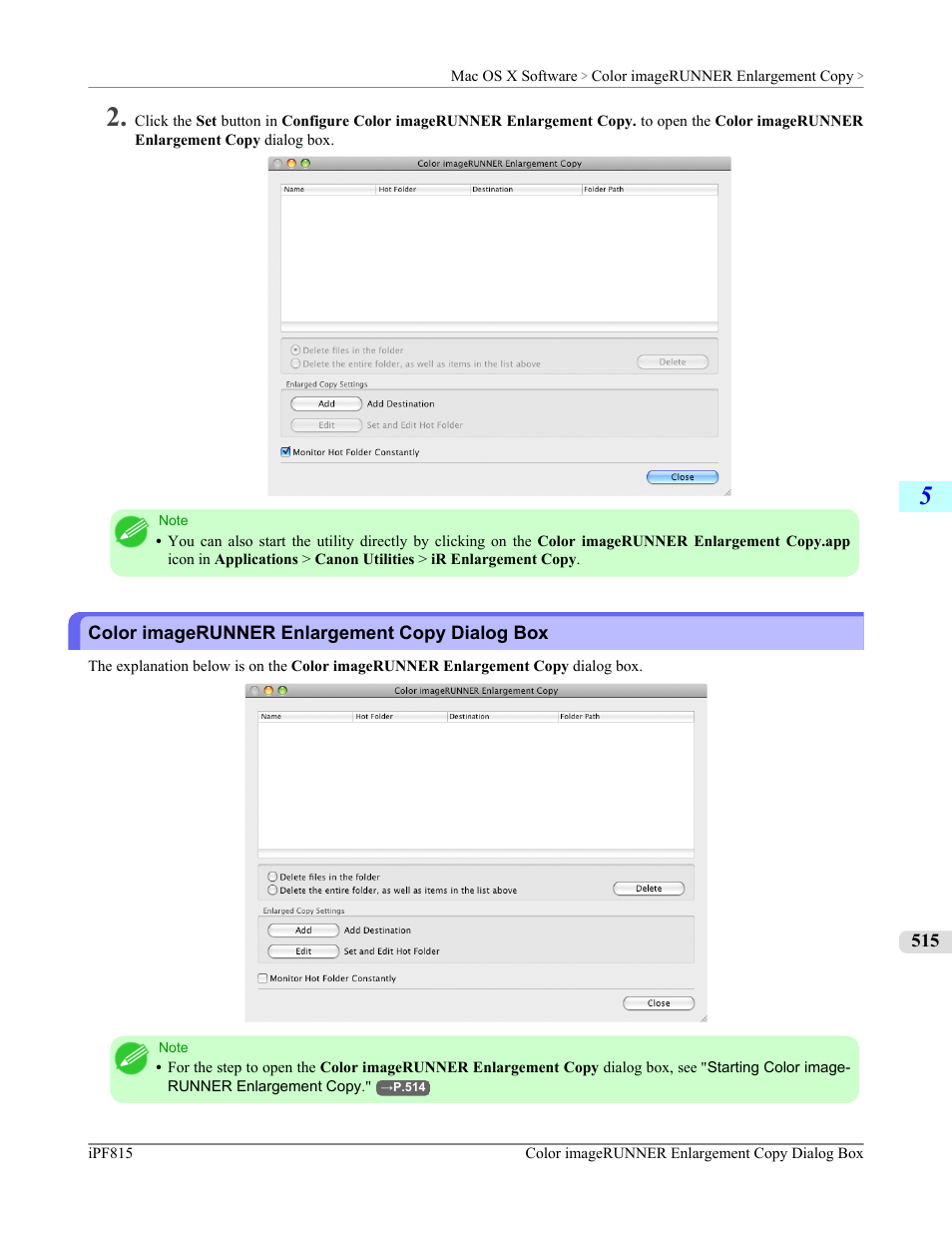 Color imagerunner enlargement copy dialog box | Canon imagePROGRAF iPF815 User Manual | Page 531 / 960