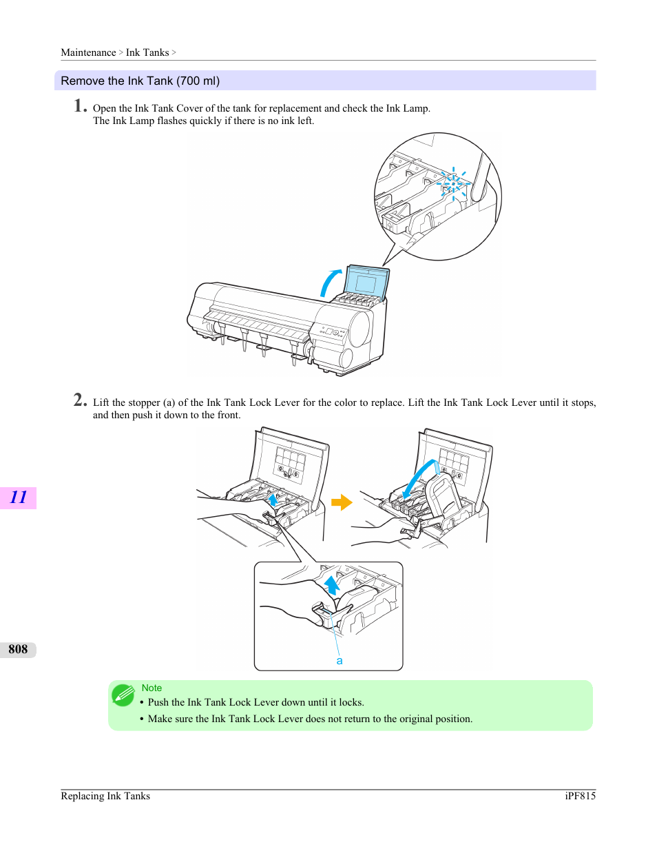 700 ml ink tanks, P.808 | Canon imagePROGRAF iPF815 User Manual | Page 824 / 960