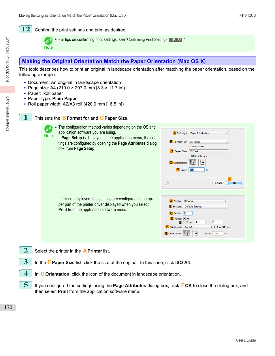 P.170 | Canon imagePROGRAF iPF9400S User Manual | Page 170 / 972
