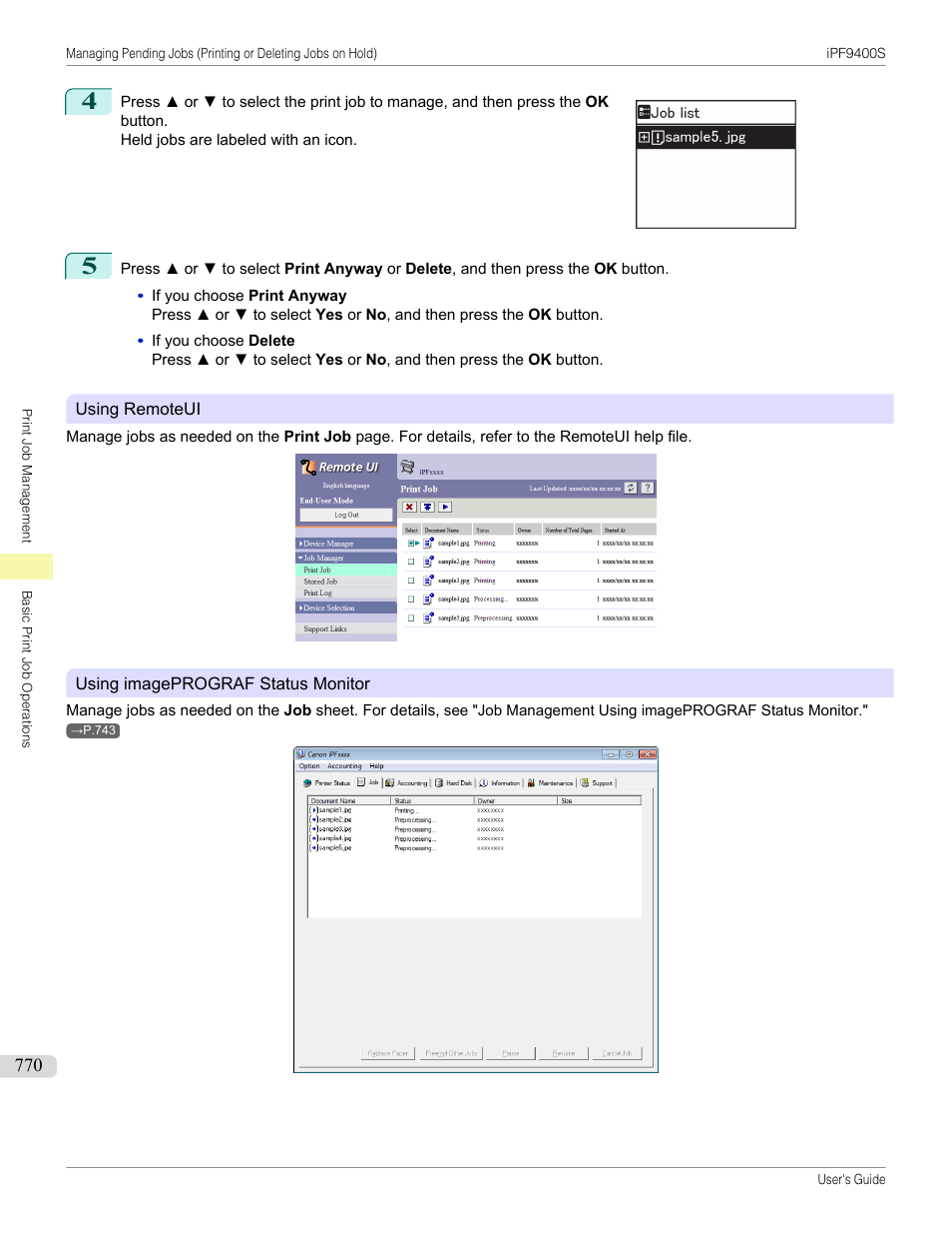 Canon imagePROGRAF iPF9400S User Manual | Page 770 / 972