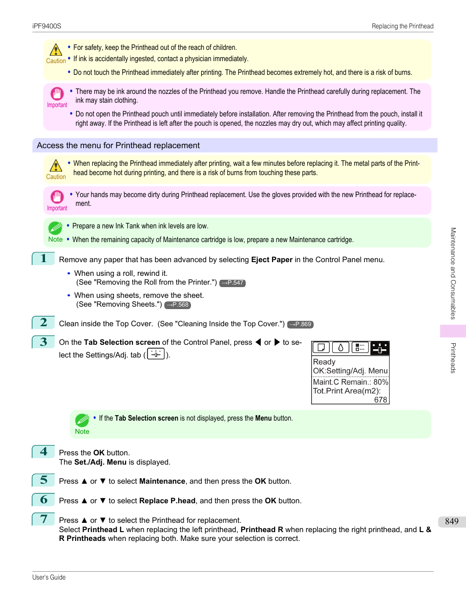 Canon imagePROGRAF iPF9400S User Manual | Page 849 / 972