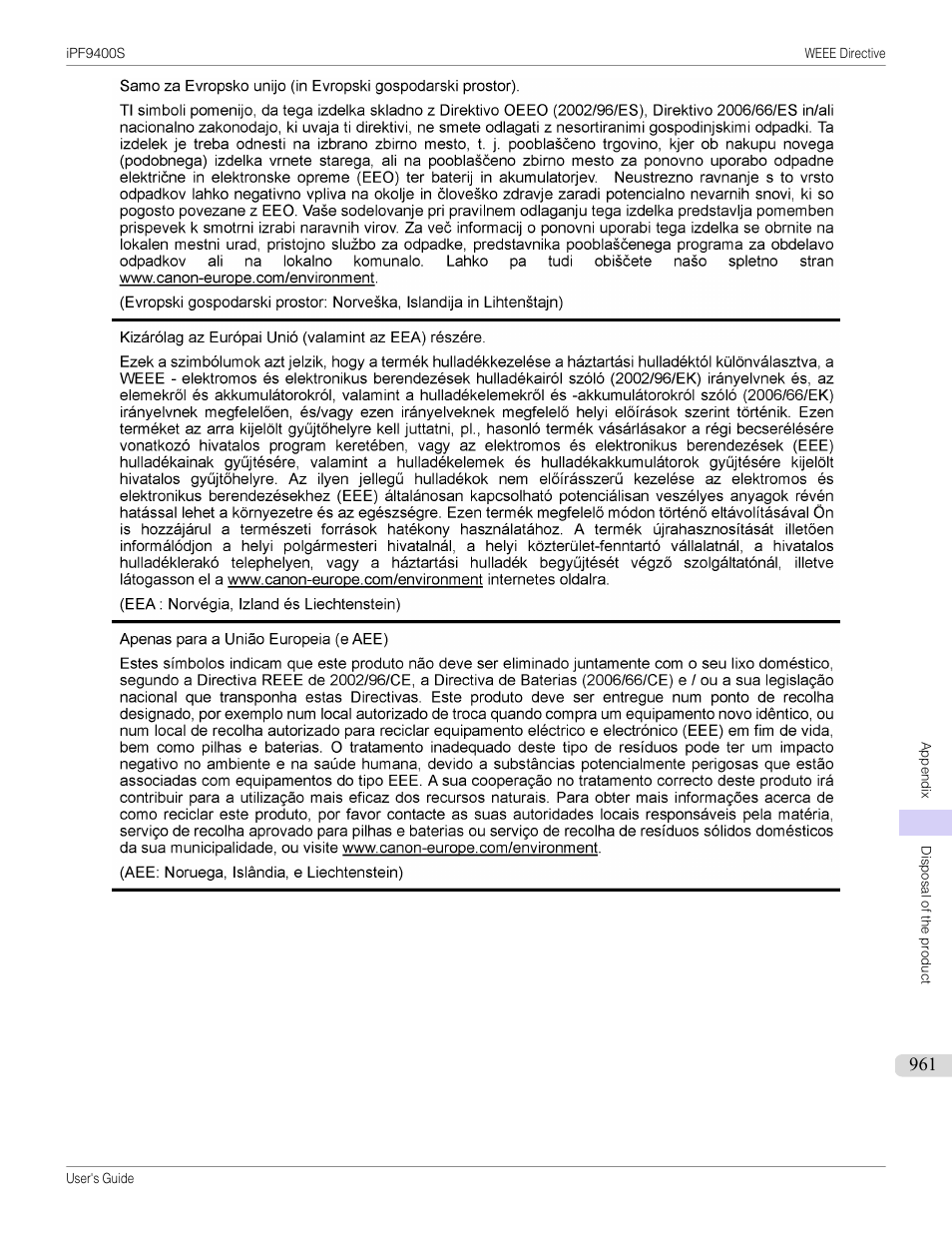 Canon imagePROGRAF iPF9400S User Manual | Page 961 / 972