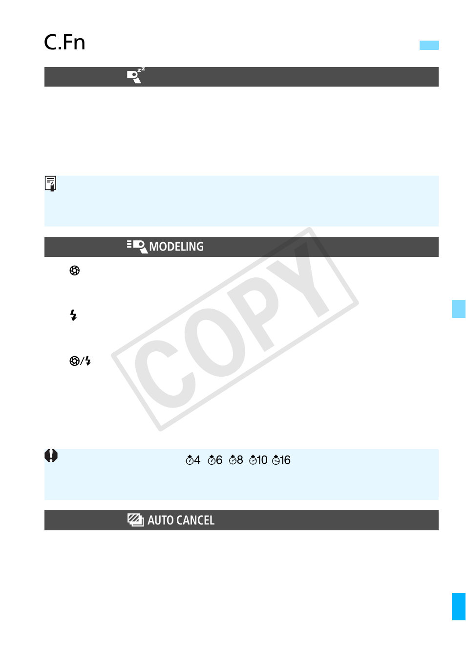 C: ajuste de las funciones personalizadas, Nas 61-6, Cop y | Canon Macro Ring Lite MR-14EX II User Manual | Page 231 / 260