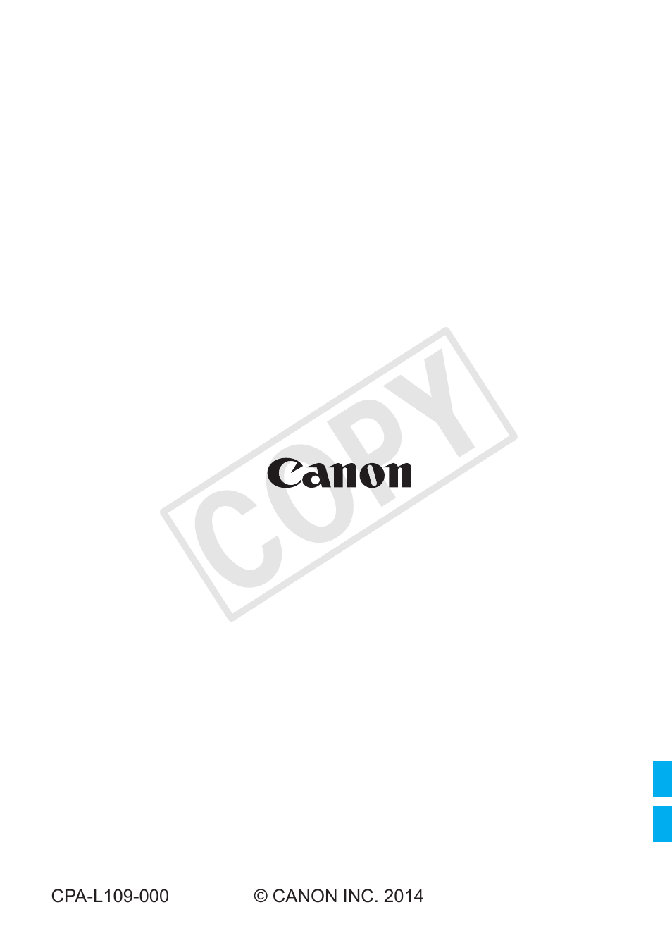 Cop y | Canon Macro Ring Lite MR-14EX II User Manual | Page 260 / 260