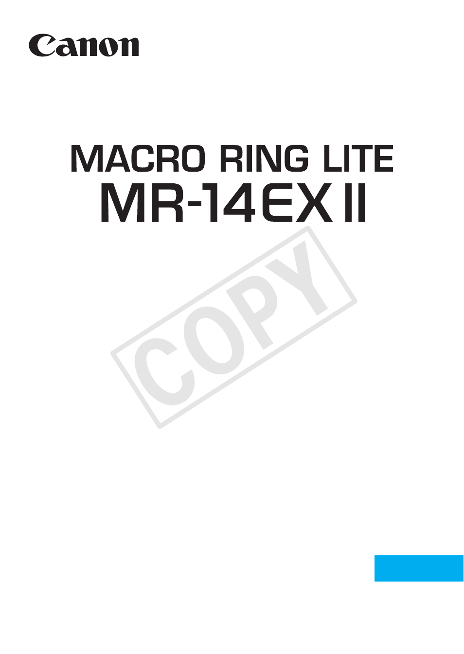 Français, Cop y | Canon Macro Ring Lite MR-14EX II User Manual | Page 87 / 260