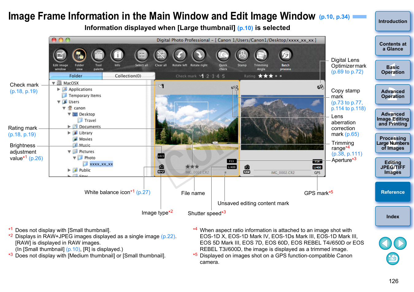 Mark, P.126), Image window | Cop y | Canon PowerShot G1 X User Manual | Page 127 / 150