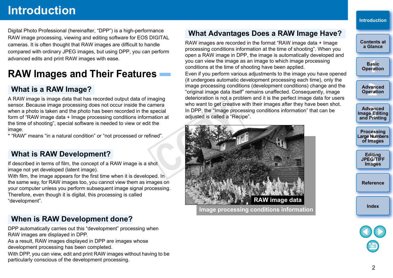 Introduction, Raw images and their features, Cop y | Canon PowerShot G1 X User Manual | Page 3 / 150