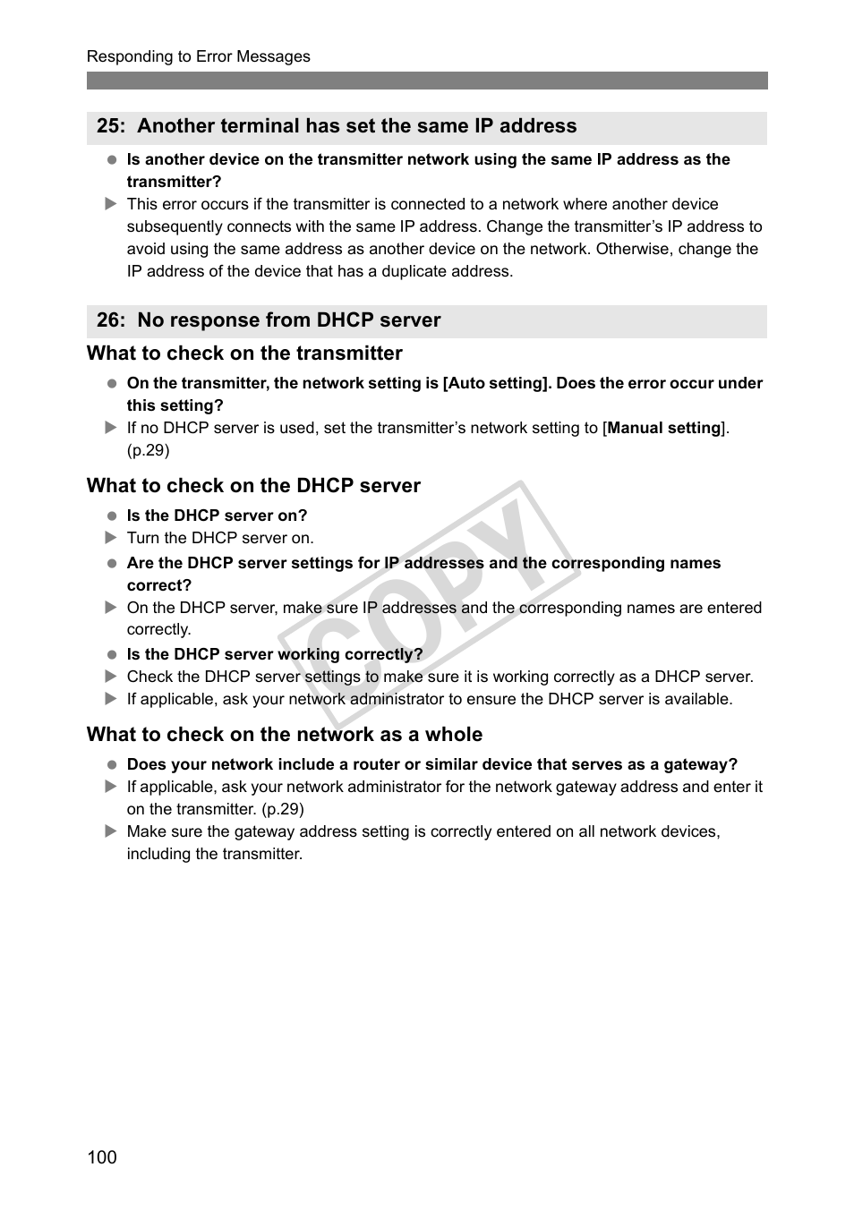 Cop y | Canon Wireless File Transmitter WFT-E4 II A User Manual | Page 100 / 128