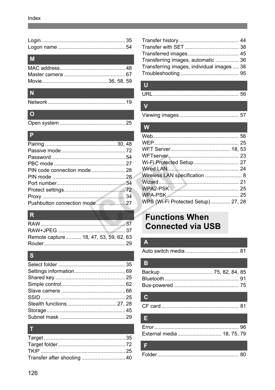 C op y | Canon Wireless File Transmitter WFT-E4 II A User Manual | Page 126 / 128