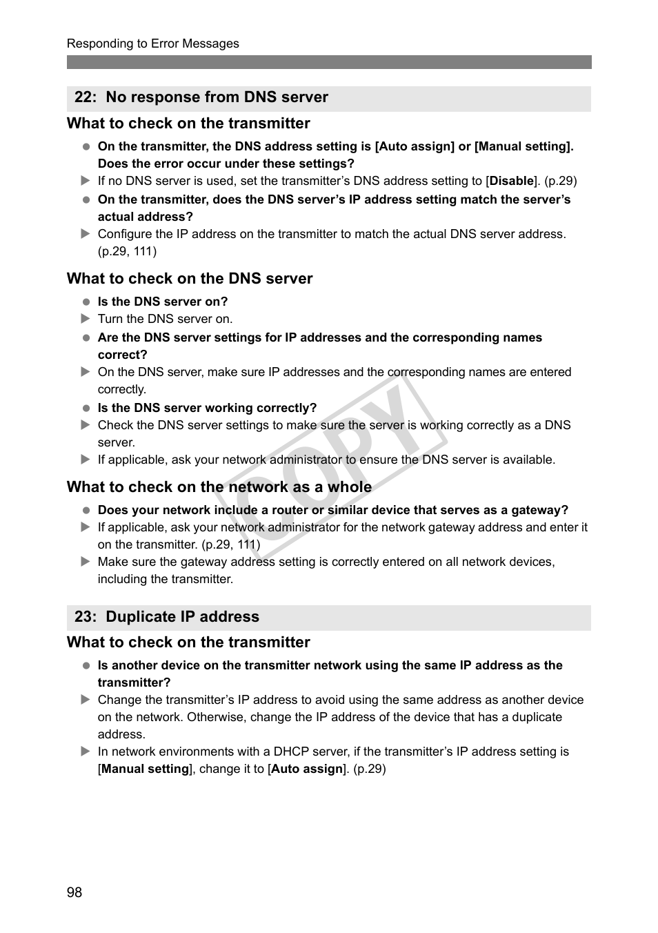 Cop y | Canon Wireless File Transmitter WFT-E4 II A User Manual | Page 98 / 128