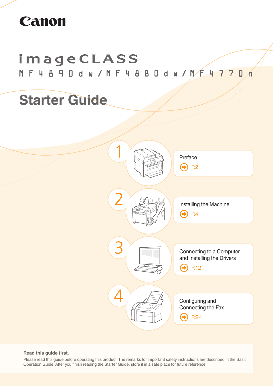 Canon imageCLASS MF4770n User Manual | 36 pages