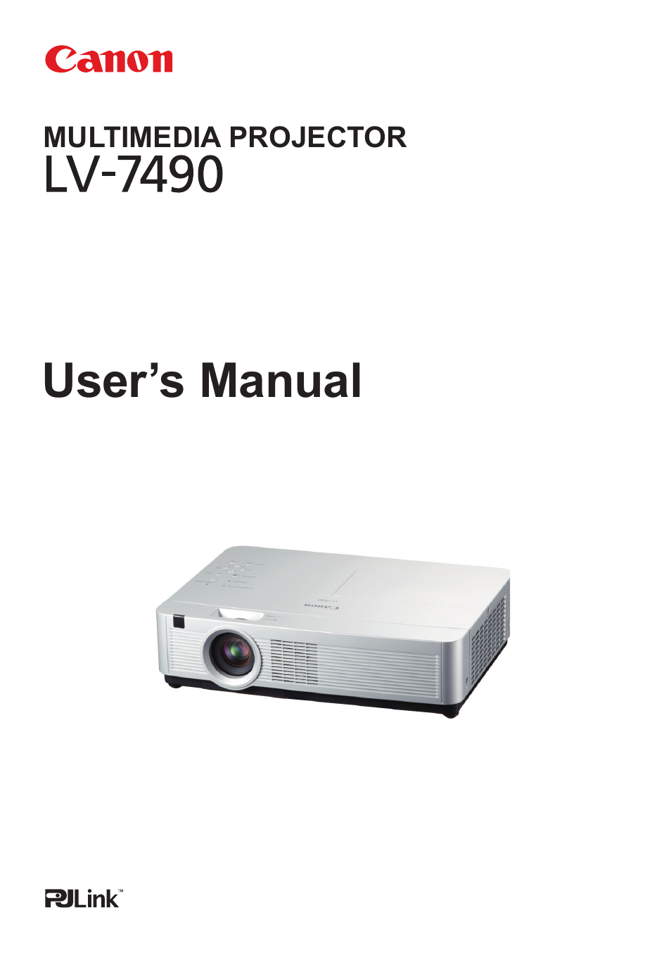 Canon LV 7490 User Manual | 78 pages