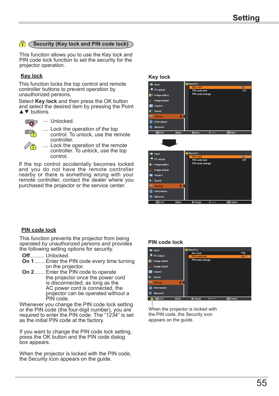 Setting | Canon LV 7490 User Manual | Page 55 / 78