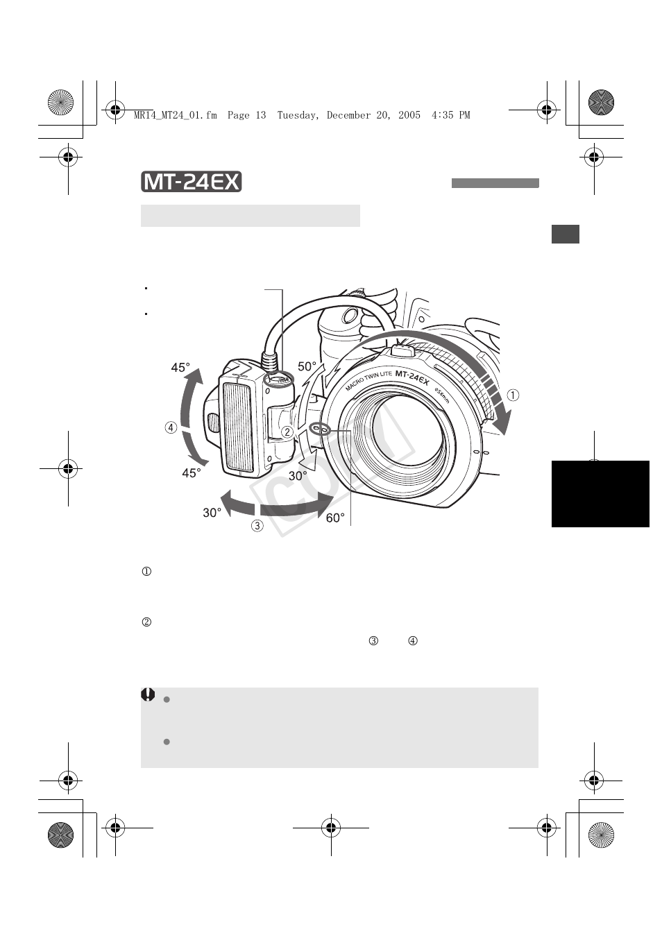 Cop y | Canon Macro Twin Lite MT-24EX User Manual | Page 15 / 136