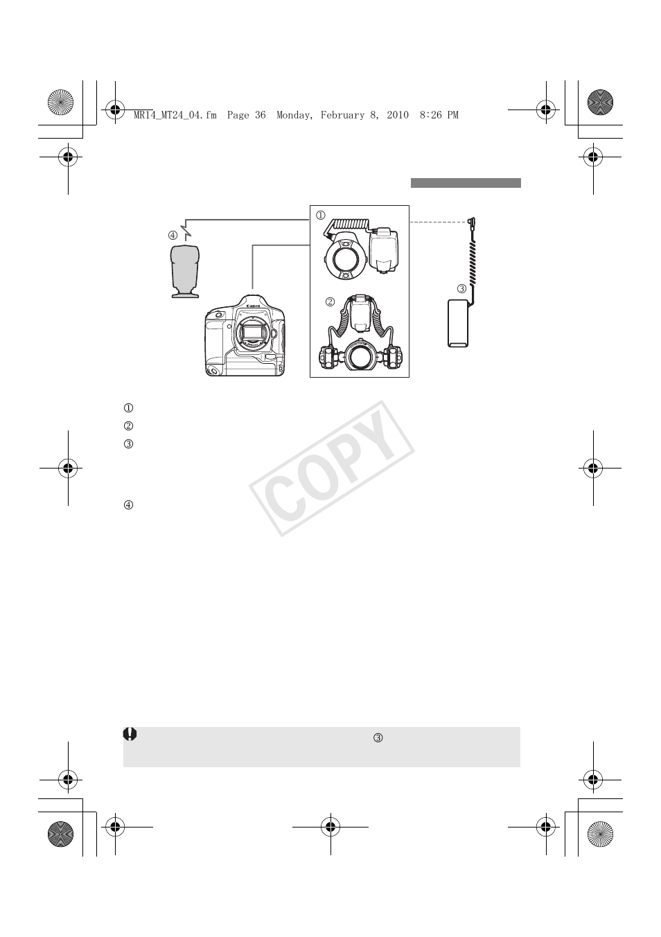 Cop y | Canon Macro Twin Lite MT-24EX User Manual | Page 38 / 136