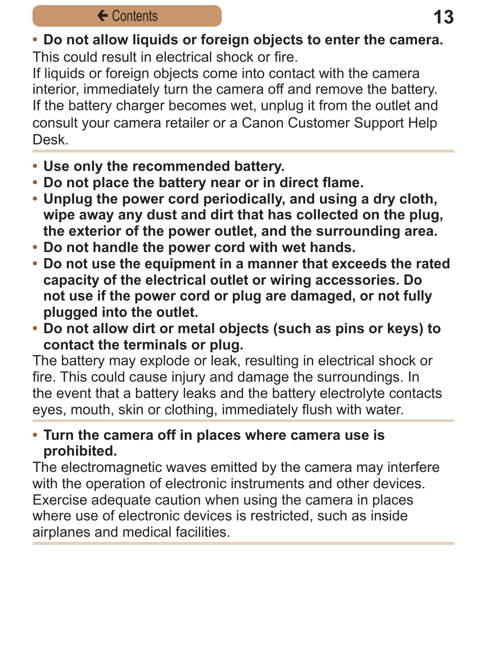 Canon PowerShot ELPH 115 IS User Manual | Page 13 / 335