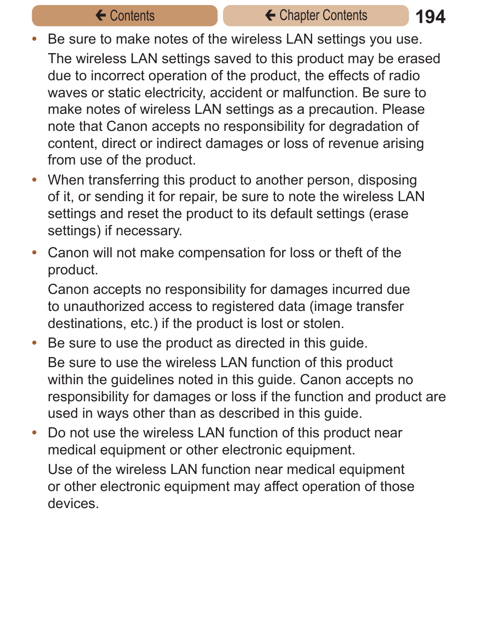 Canon PowerShot ELPH 115 IS User Manual | Page 194 / 335