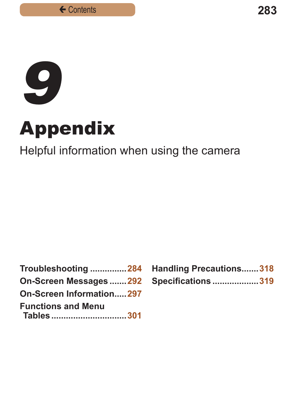 Appendix | Canon PowerShot ELPH 115 IS User Manual | Page 283 / 335