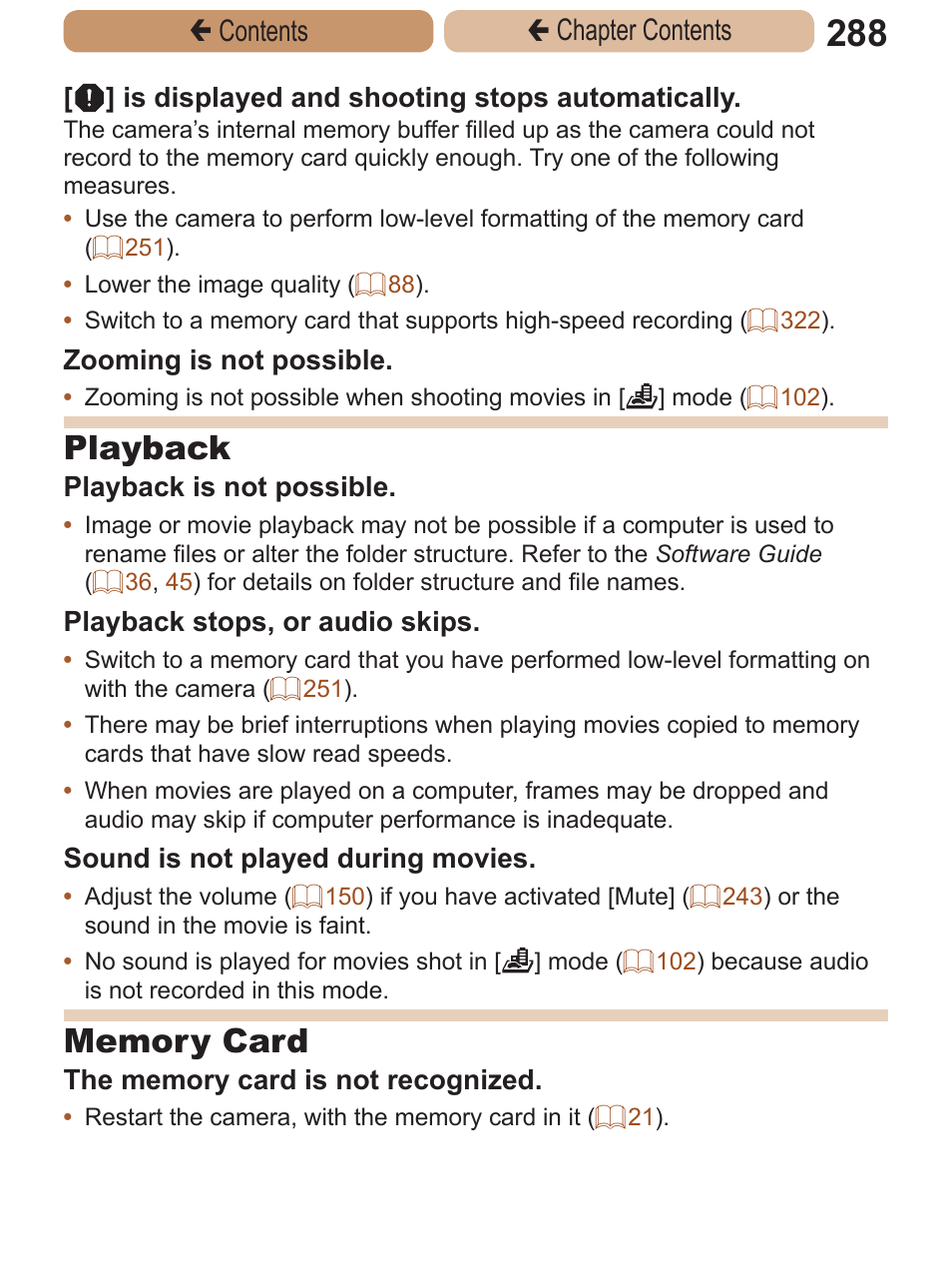 Playback, Çcontents ç chapter contents | Canon PowerShot ELPH 115 IS User Manual | Page 288 / 335