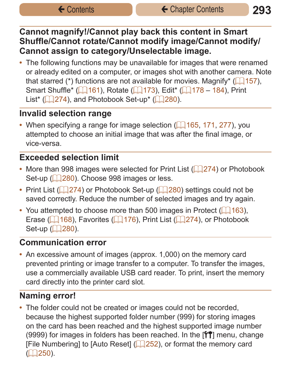 Çcontents ç chapter contents | Canon PowerShot ELPH 115 IS User Manual | Page 293 / 335