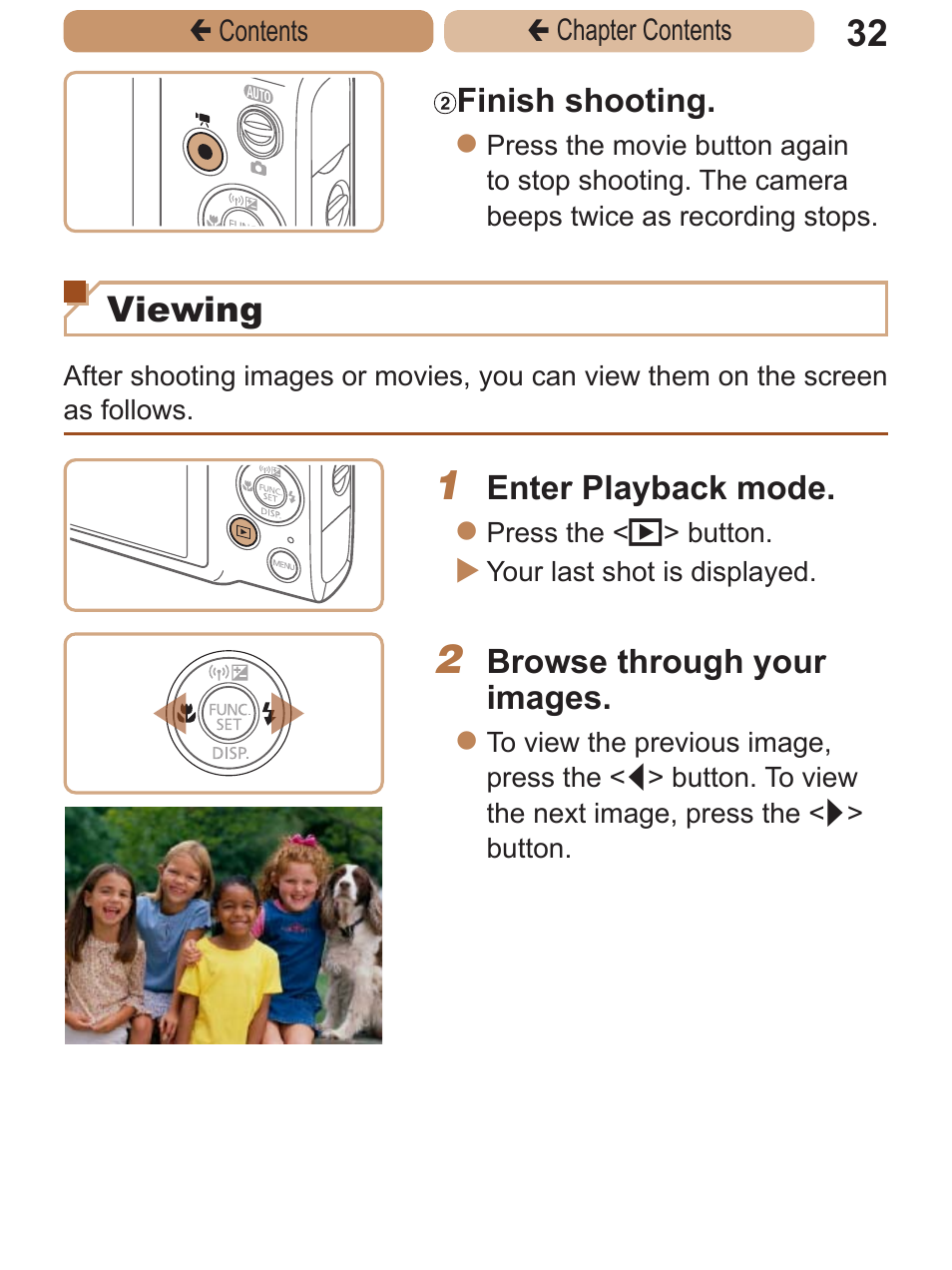 Viewing | Canon PowerShot ELPH 115 IS User Manual | Page 32 / 335