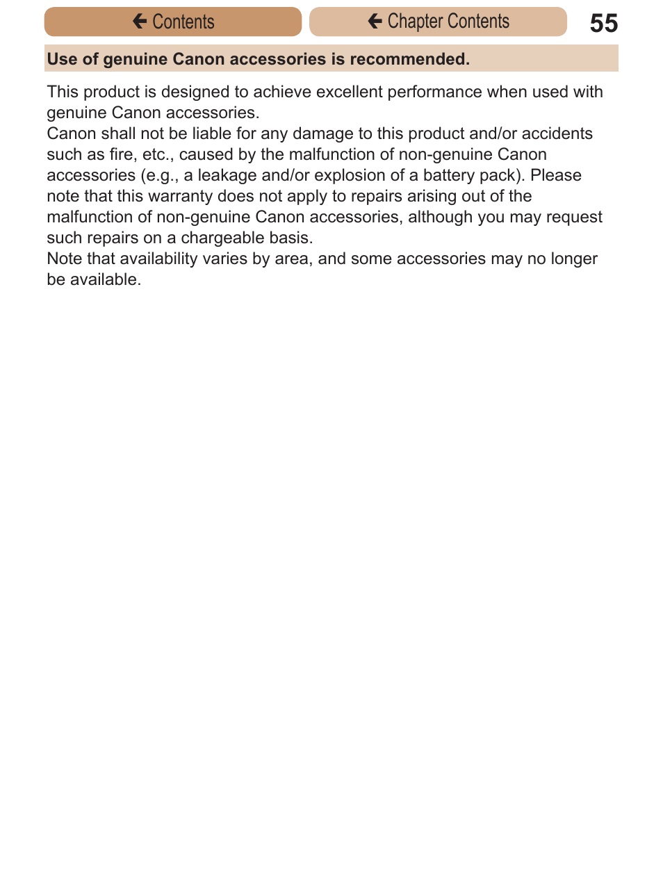 Canon PowerShot ELPH 115 IS User Manual | Page 55 / 335