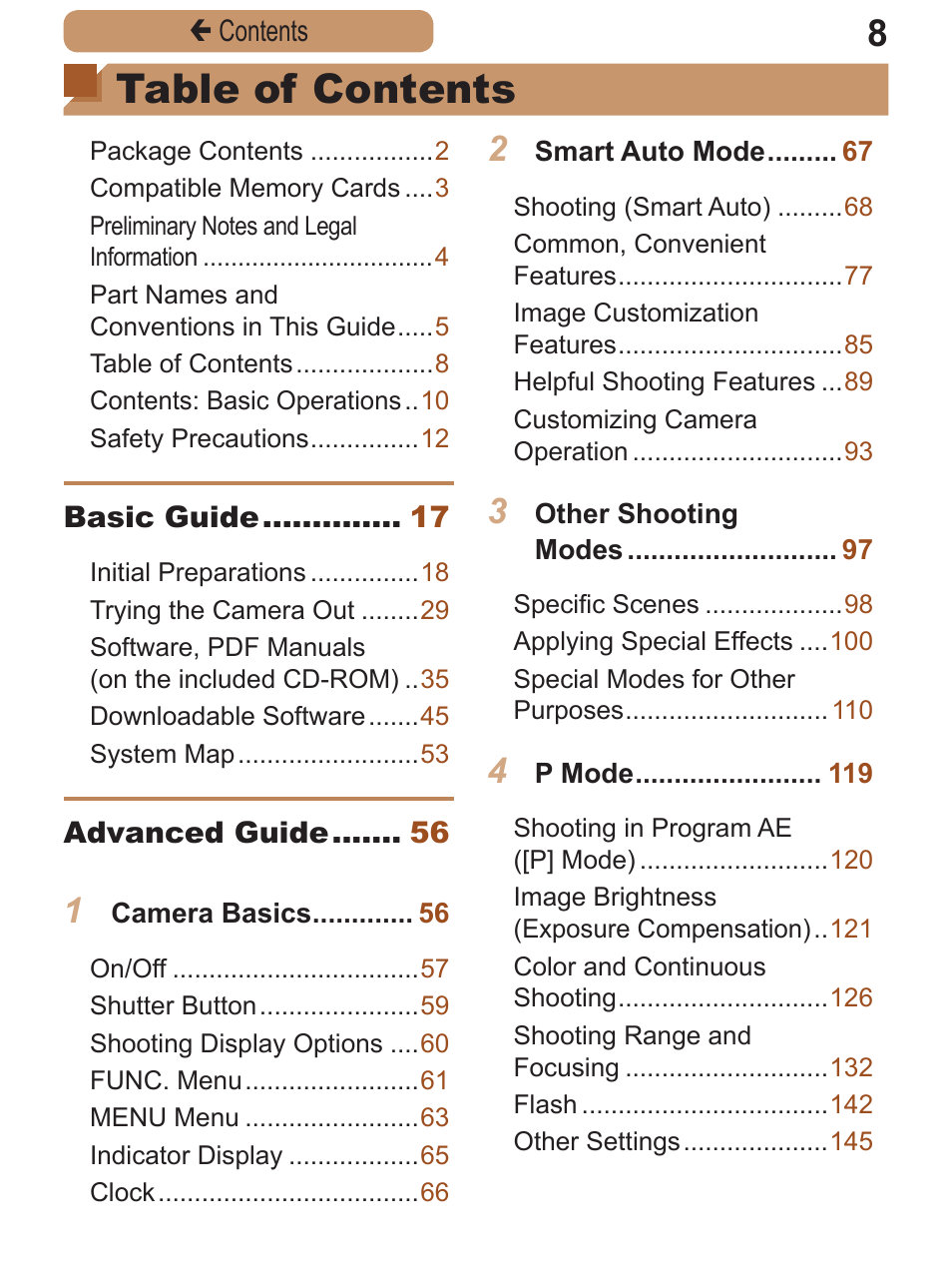 Canon PowerShot ELPH 115 IS User Manual | Page 8 / 335