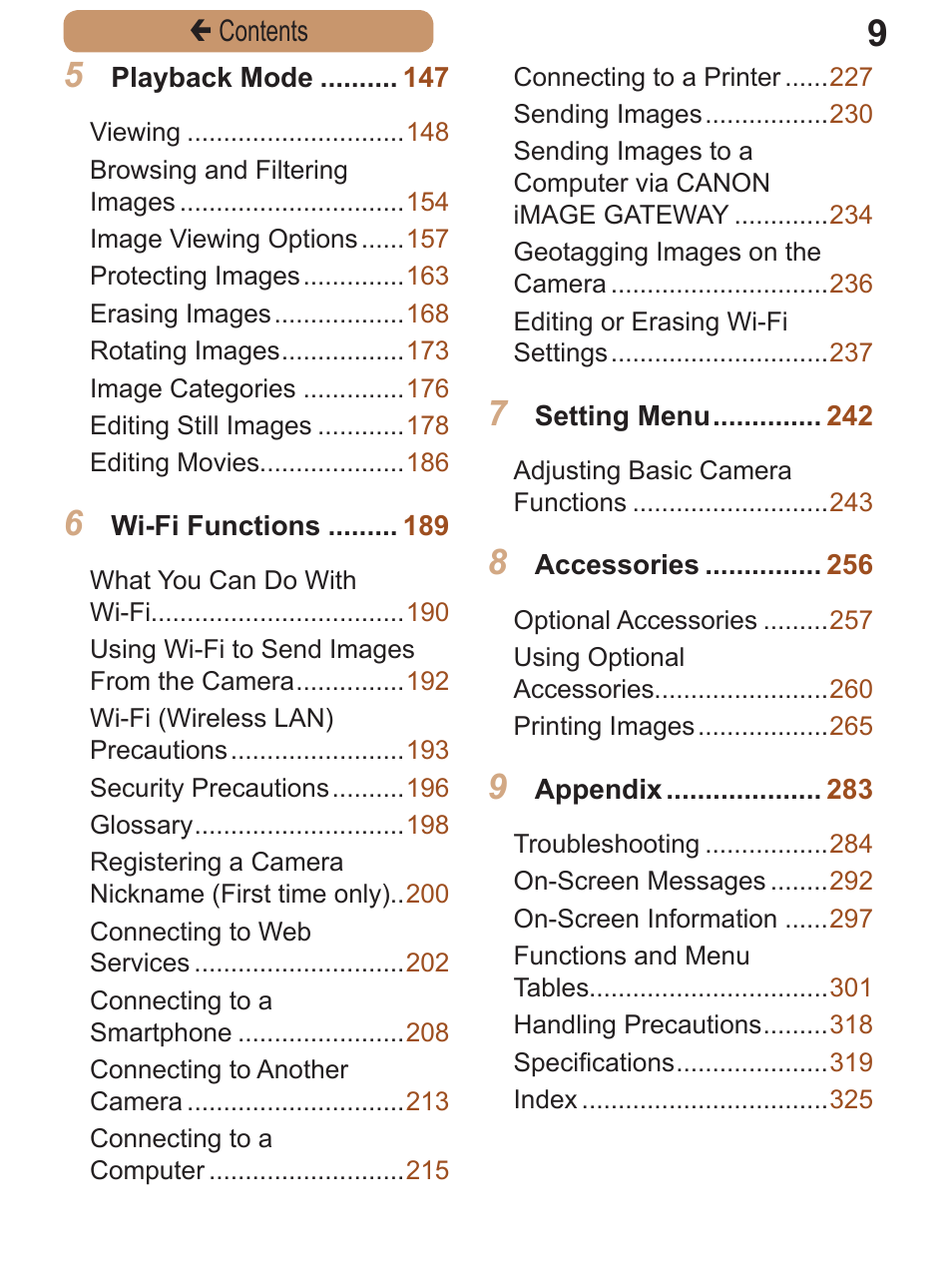 Canon PowerShot ELPH 115 IS User Manual | Page 9 / 335