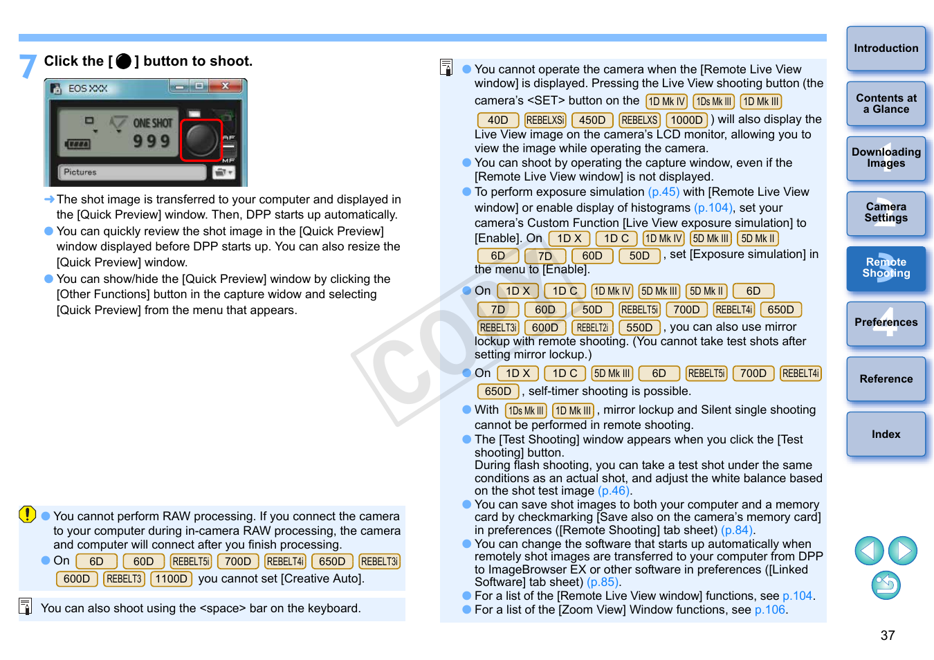 Cop y | Canon EOS Rebel T5i 18-55mm IS STM Lens Kit User Manual | Page 38 / 110