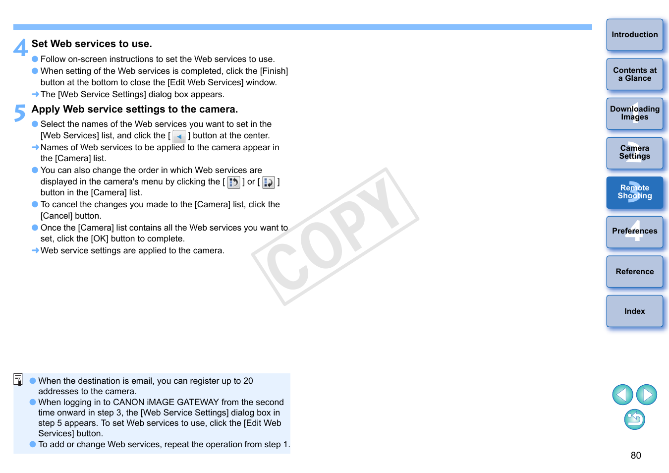 Cop y | Canon EOS Rebel T5i 18-55mm IS STM Lens Kit User Manual | Page 81 / 110