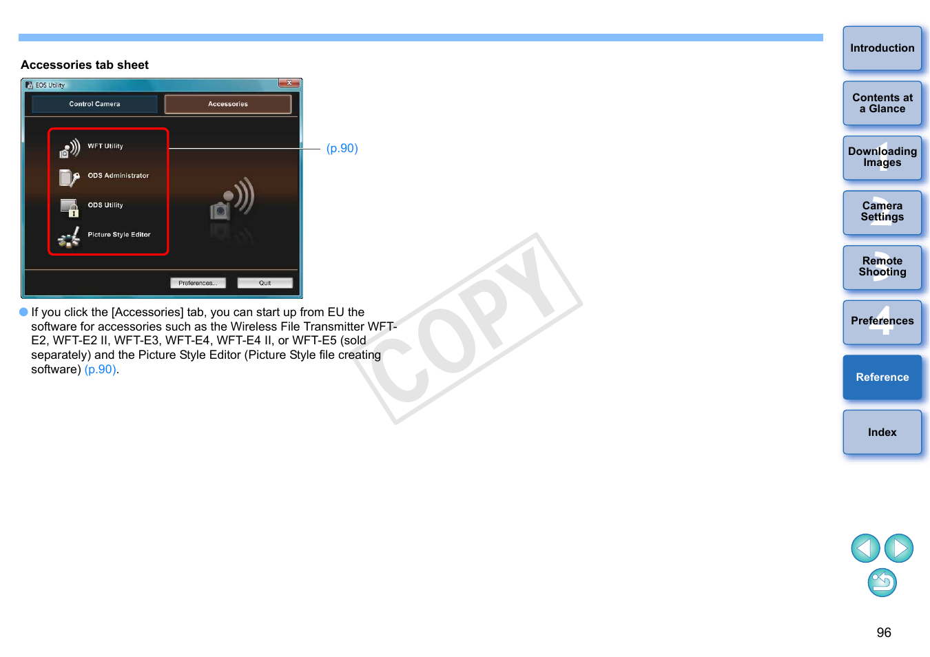 Cop y | Canon EOS Rebel T5i 18-55mm IS STM Lens Kit User Manual | Page 97 / 110