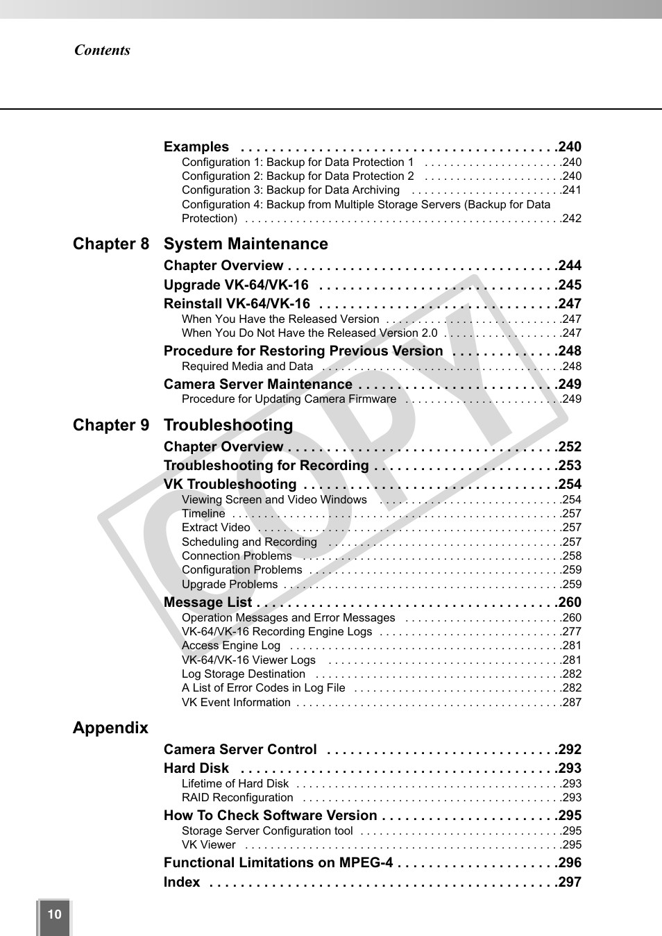 Cop y | Canon VB-C60 User Manual | Page 10 / 302