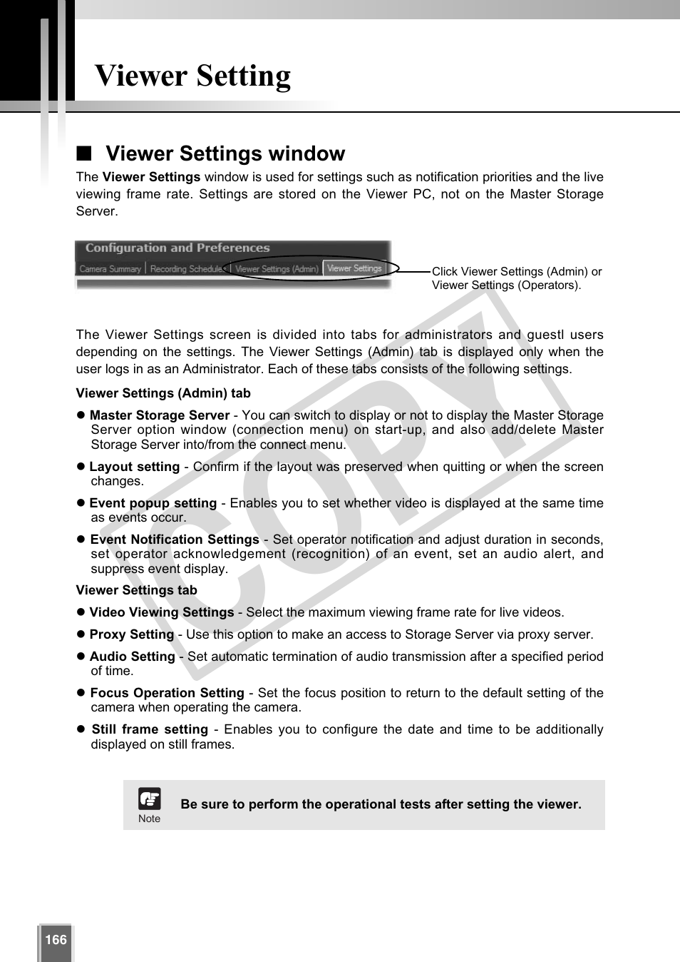 Cop y, Viewer setting | Canon VB-C60 User Manual | Page 166 / 302