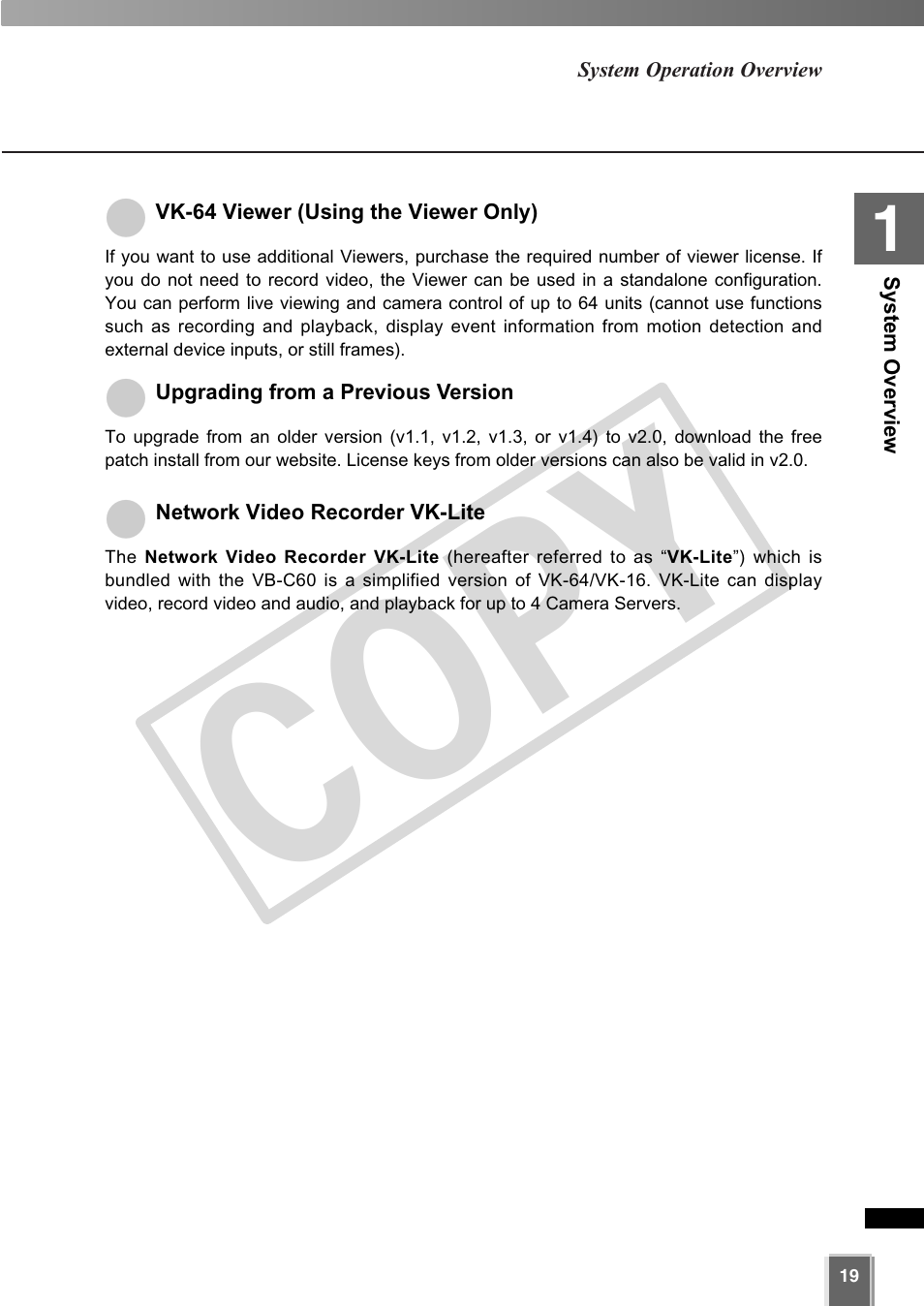 Cop y | Canon VB-C60 User Manual | Page 19 / 302