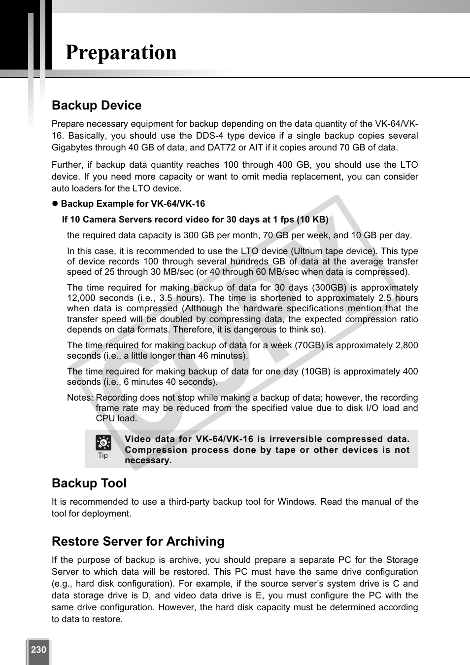 Cop y, Preparation | Canon VB-C60 User Manual | Page 230 / 302