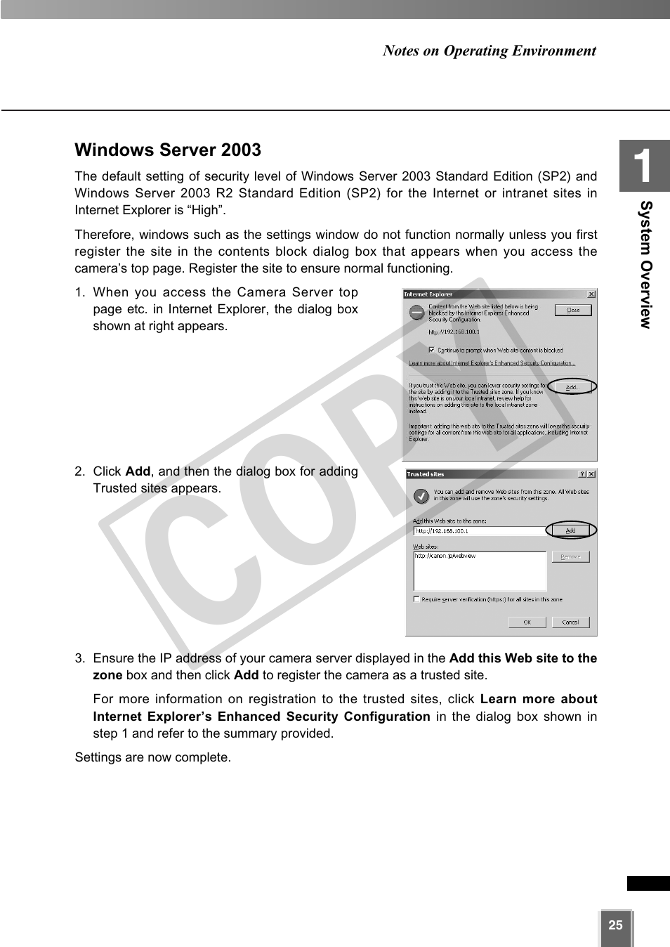 Cop y | Canon VB-C60 User Manual | Page 25 / 302