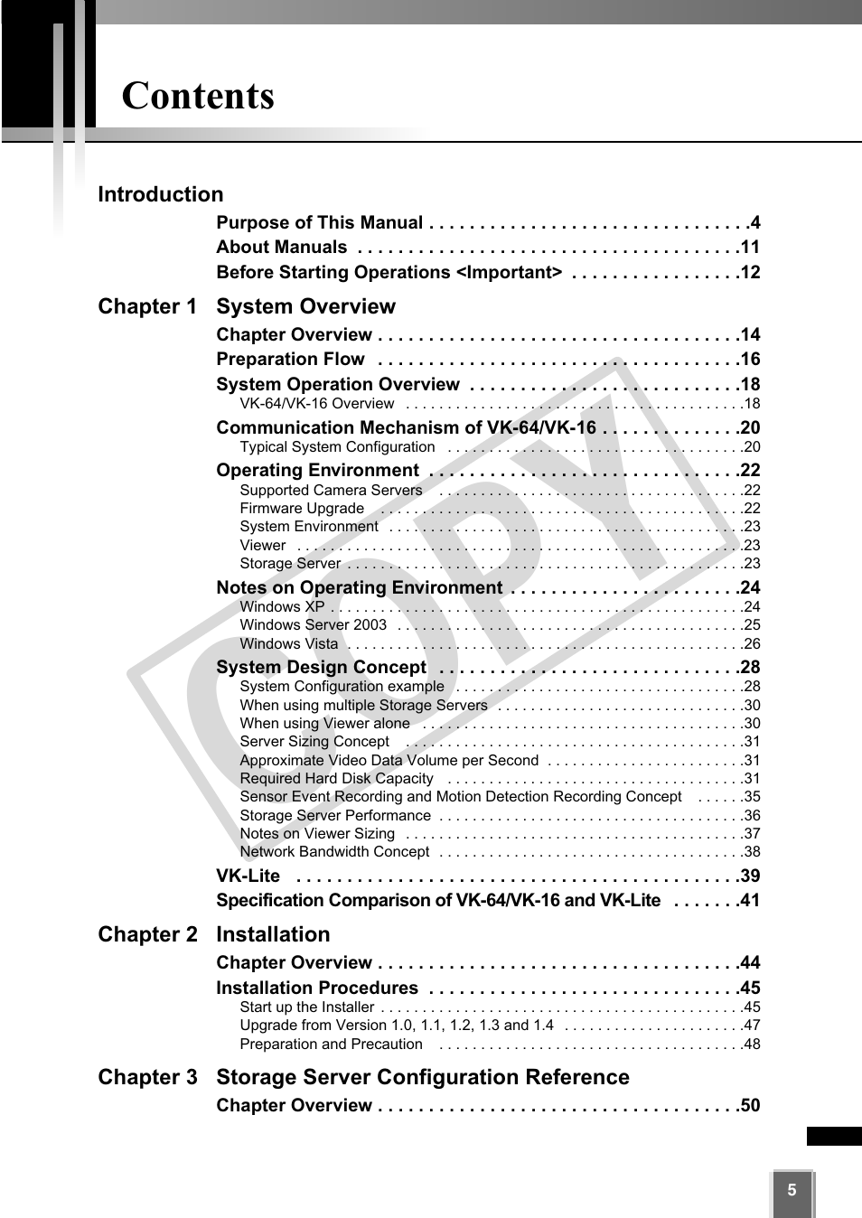 Canon VB-C60 User Manual | Page 5 / 302