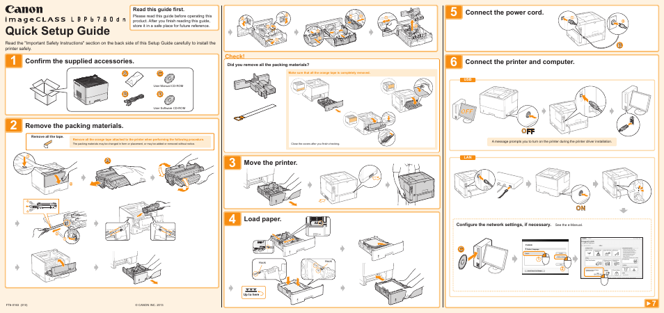 Canon imageCLASS LBP6780dn User Manual | 2 pages