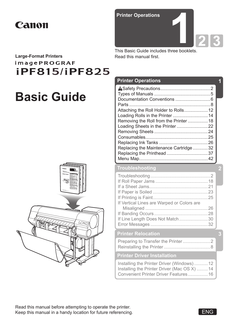 Canon imagePROGRAF iPF825 User Manual | 48 pages