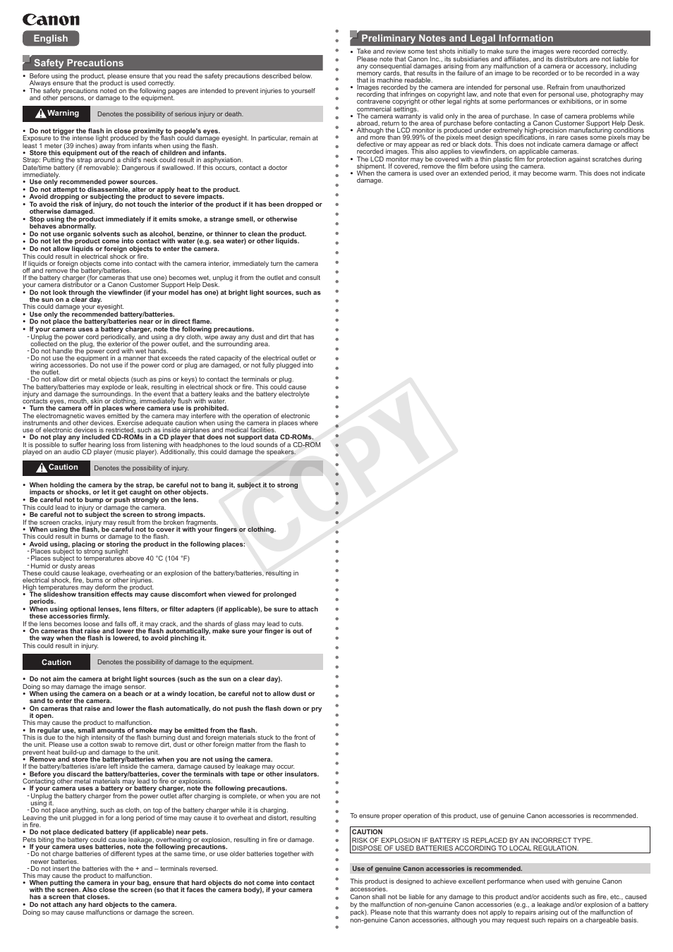 Cop y | Canon PowerShot G15 User Manual | Page 2 / 2