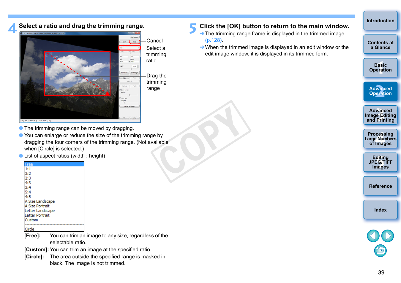 Cop y | Canon EOS Rebel T5i 18-55mm IS STM Lens Kit User Manual | Page 40 / 152