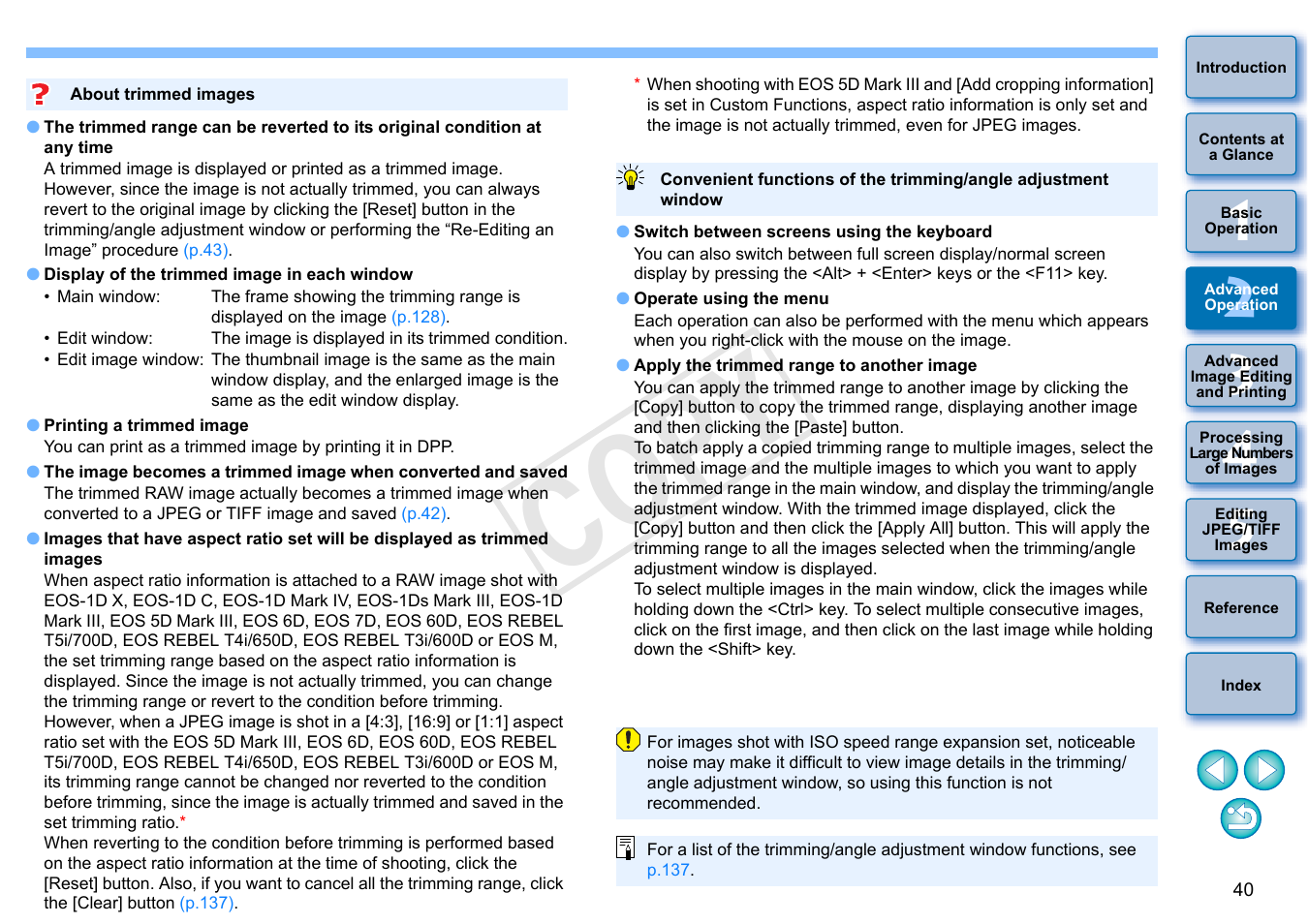 Cop y | Canon EOS Rebel T5i 18-55mm IS STM Lens Kit User Manual | Page 41 / 152