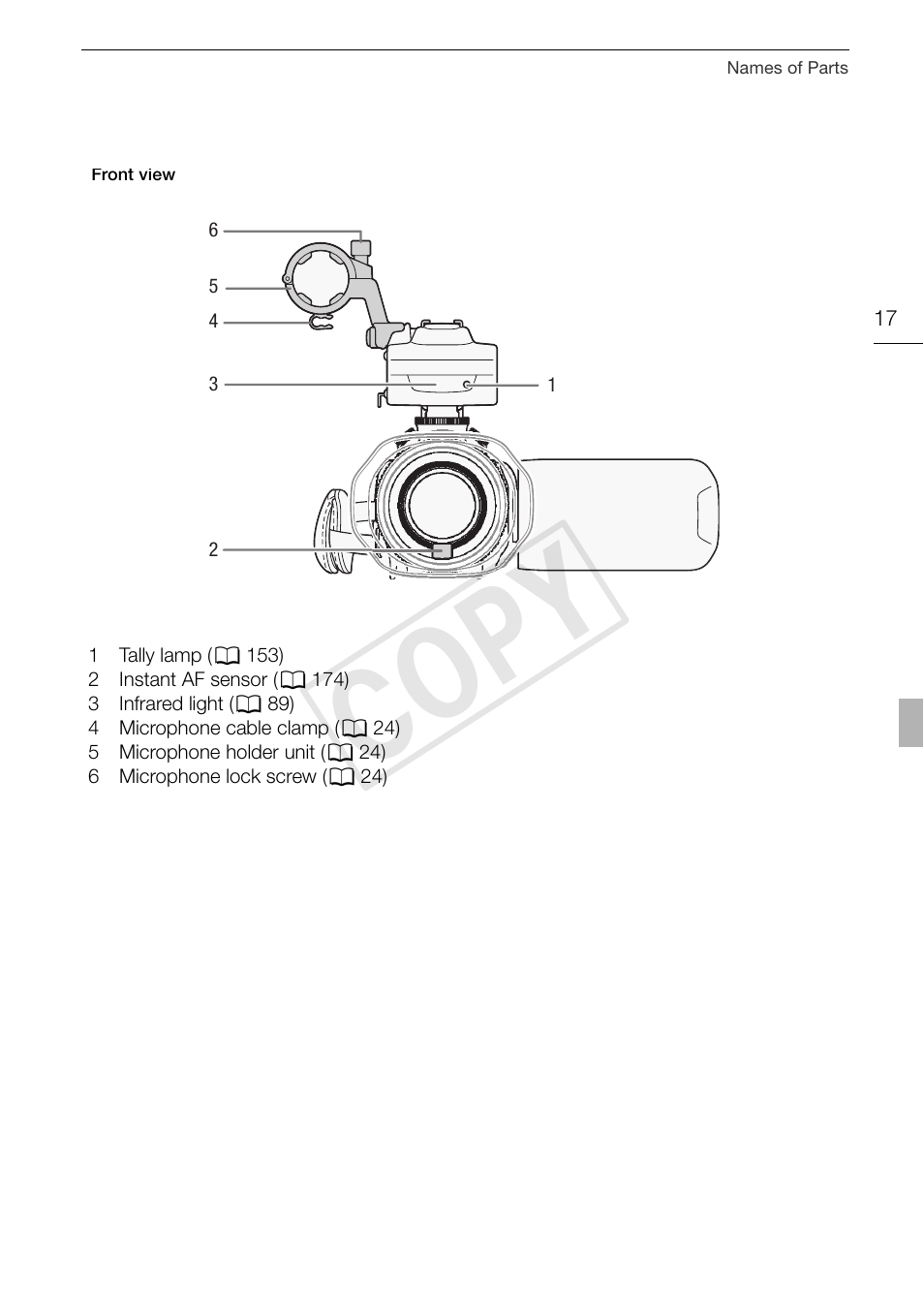 C op y | Canon XA10 User Manual | Page 17 / 191