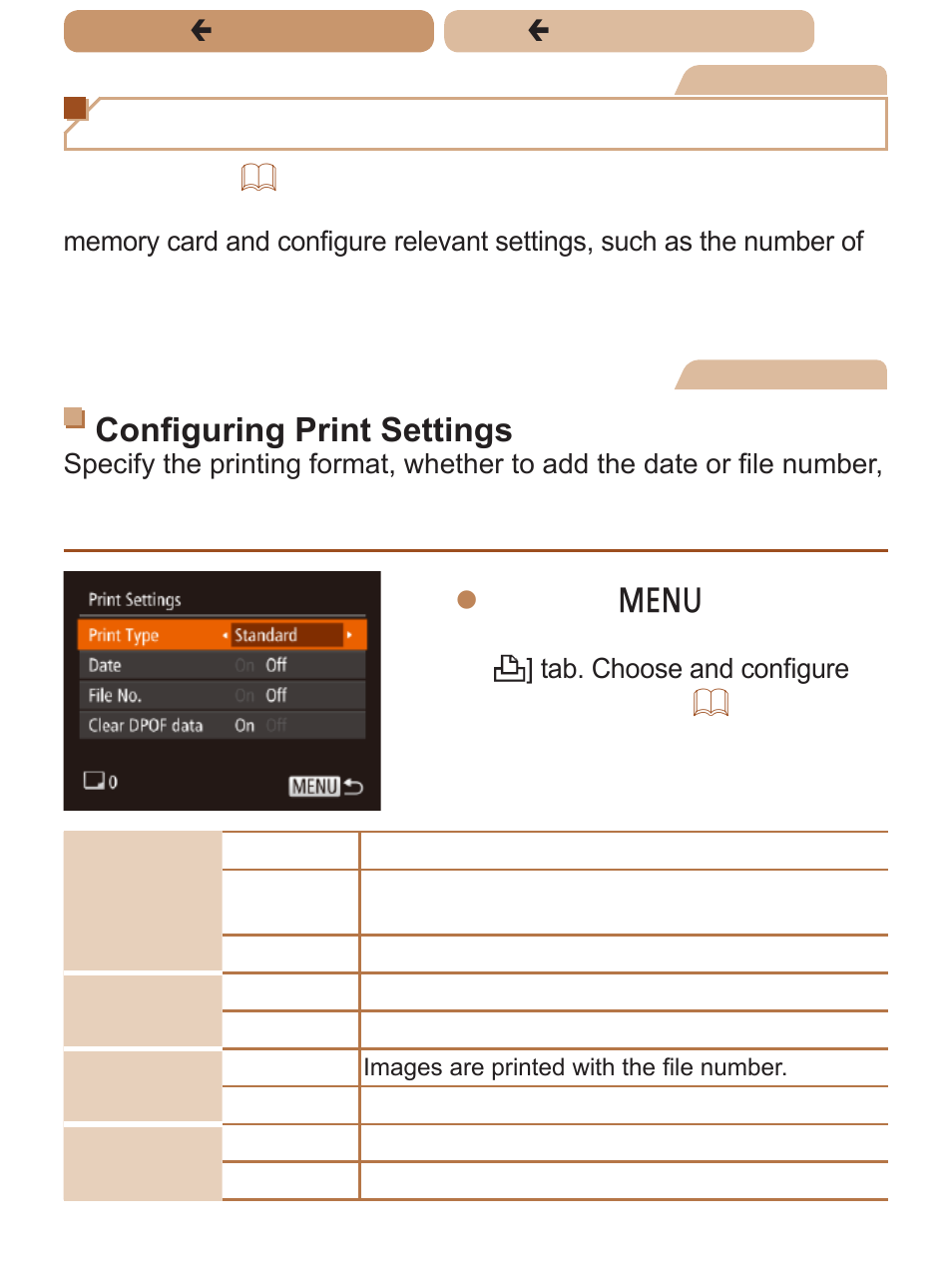 To print, Images to the print list (dpof), Or “adding images to a | Adding images to the print list (dpof), Configuring print settings | Canon PowerShot ELPH 140 IS User Manual | Page 170 / 222