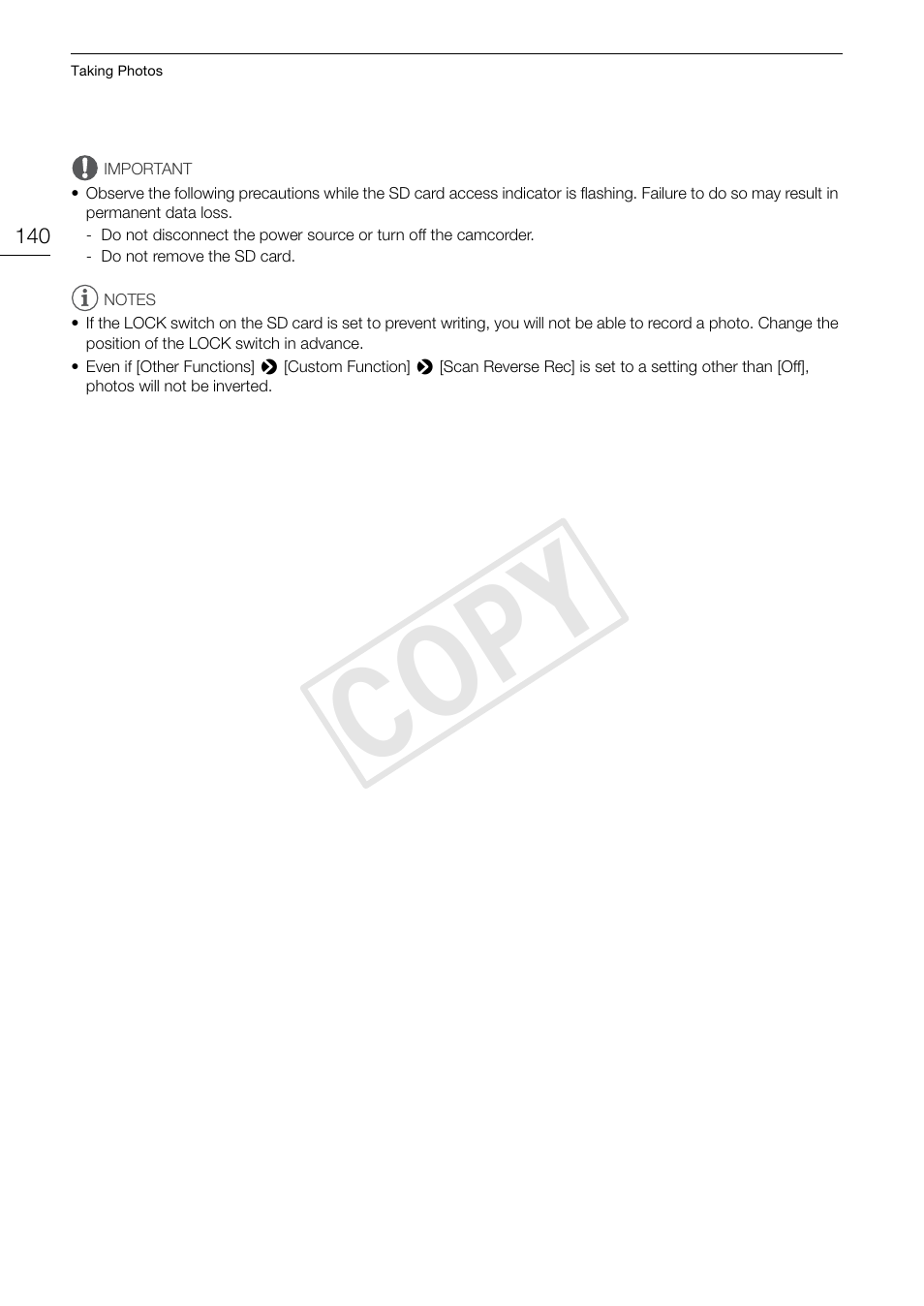 Cop y | Canon EOS C300 PL User Manual | Page 140 / 186