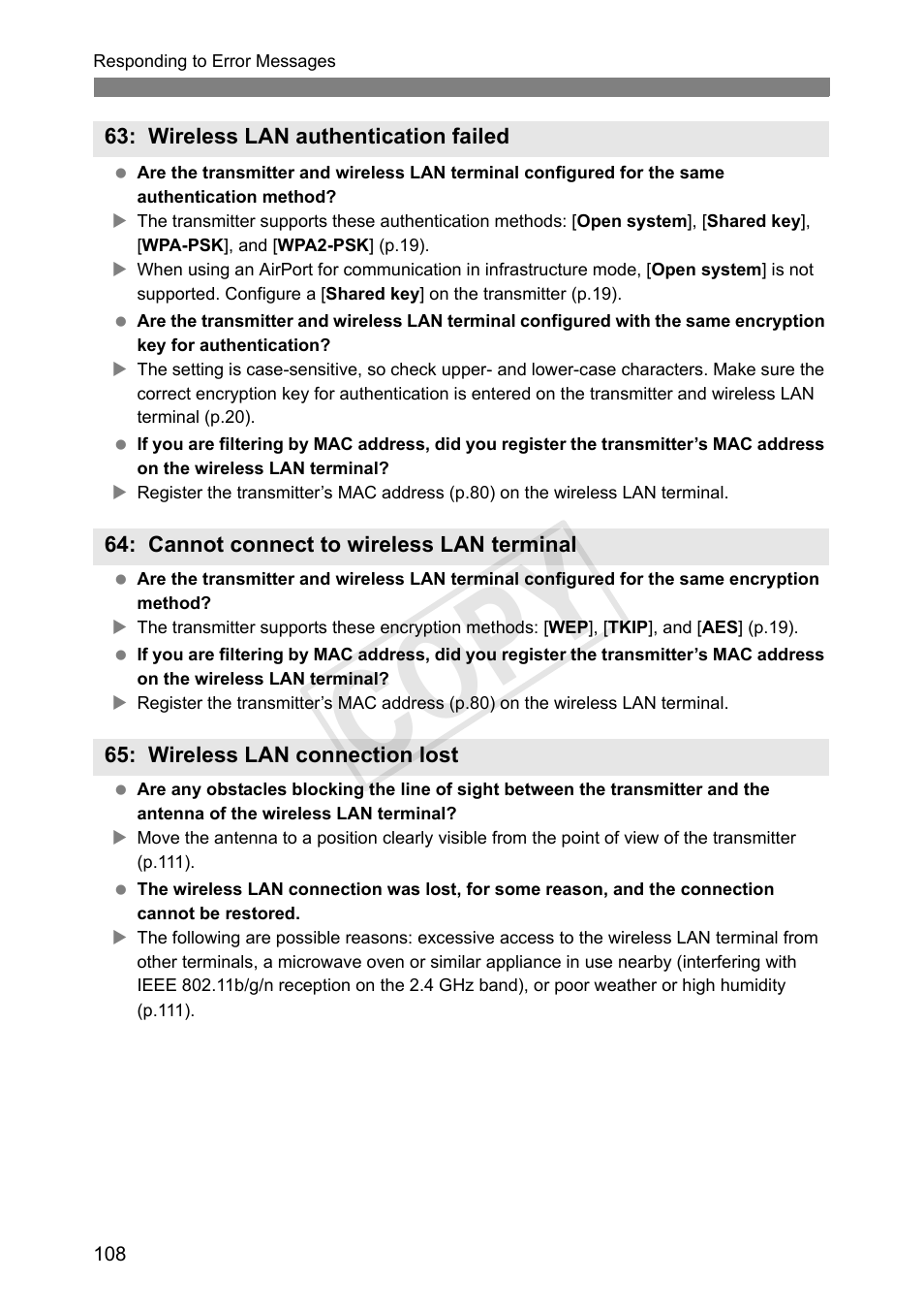 Cop y | Canon Wireless Transmitter WFT-E6A User Manual | Page 108 / 126